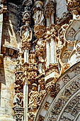 Tomar, Convento de Cristo, Detais of the Manueline Portico.